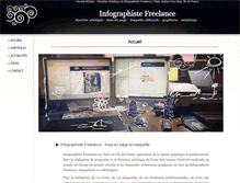 Tablet Screenshot of infographiste-freelance.net
